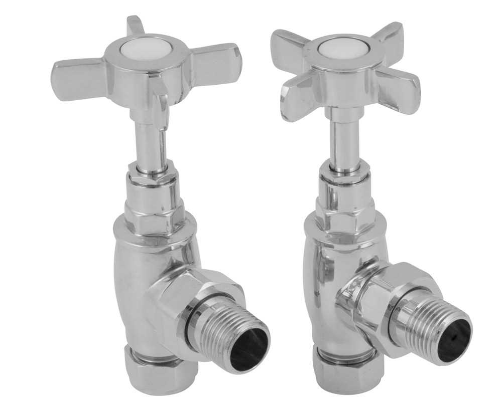 towel rail manual valves chrome