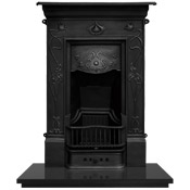 Crocus cast iron combination fireplace in black